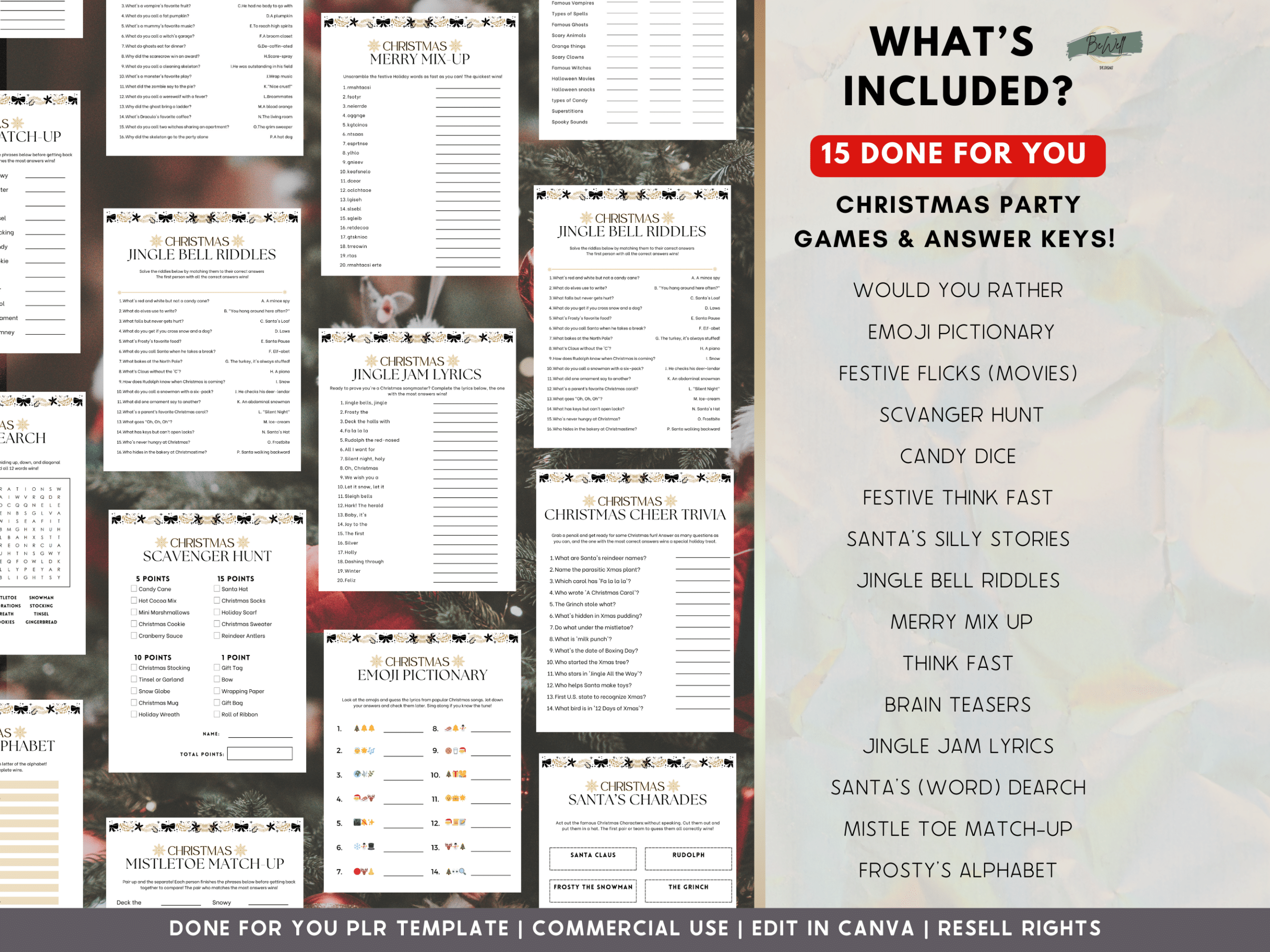 PLR Christmas Party Games