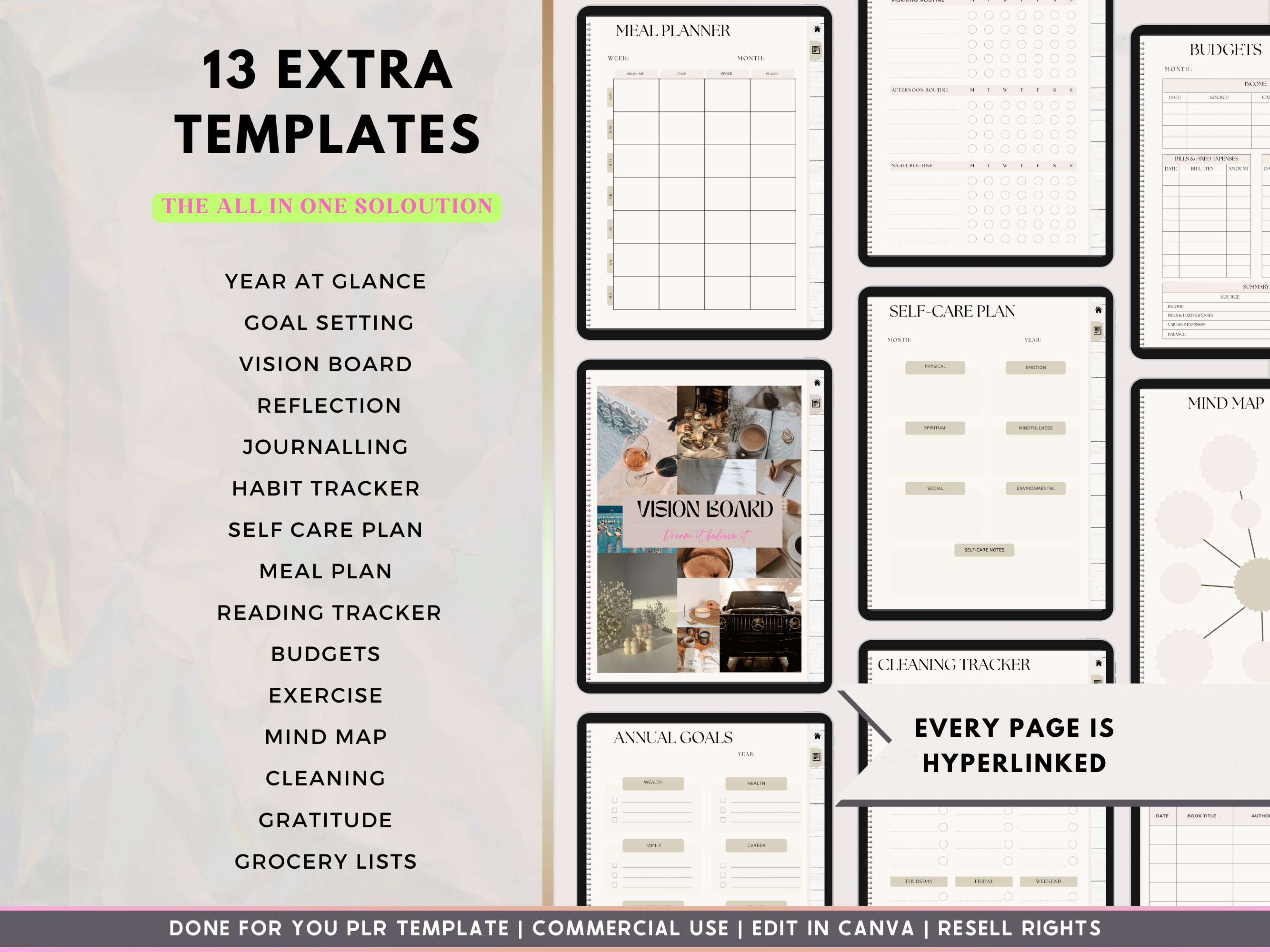 Becoming That Girl Digital PLR Planner