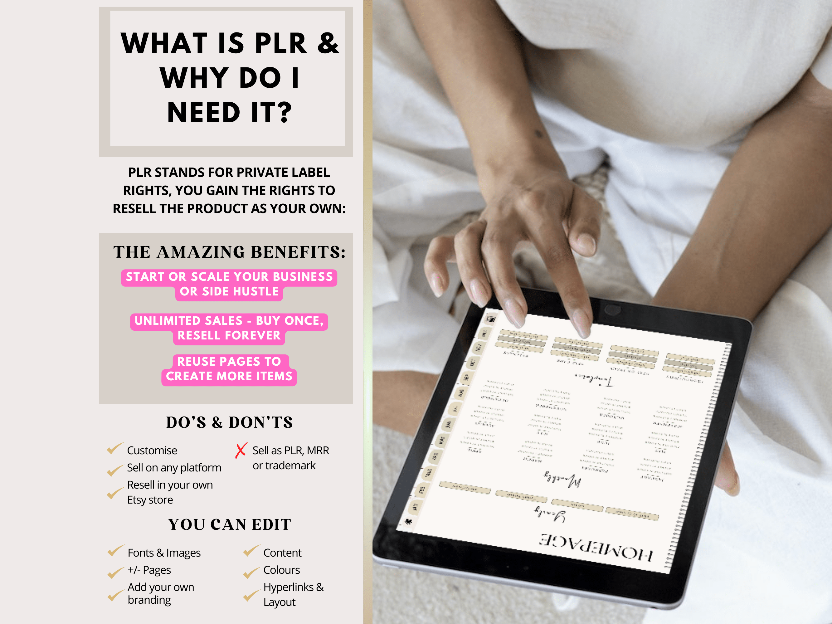 Becoming That Girl PLR Digital Planner