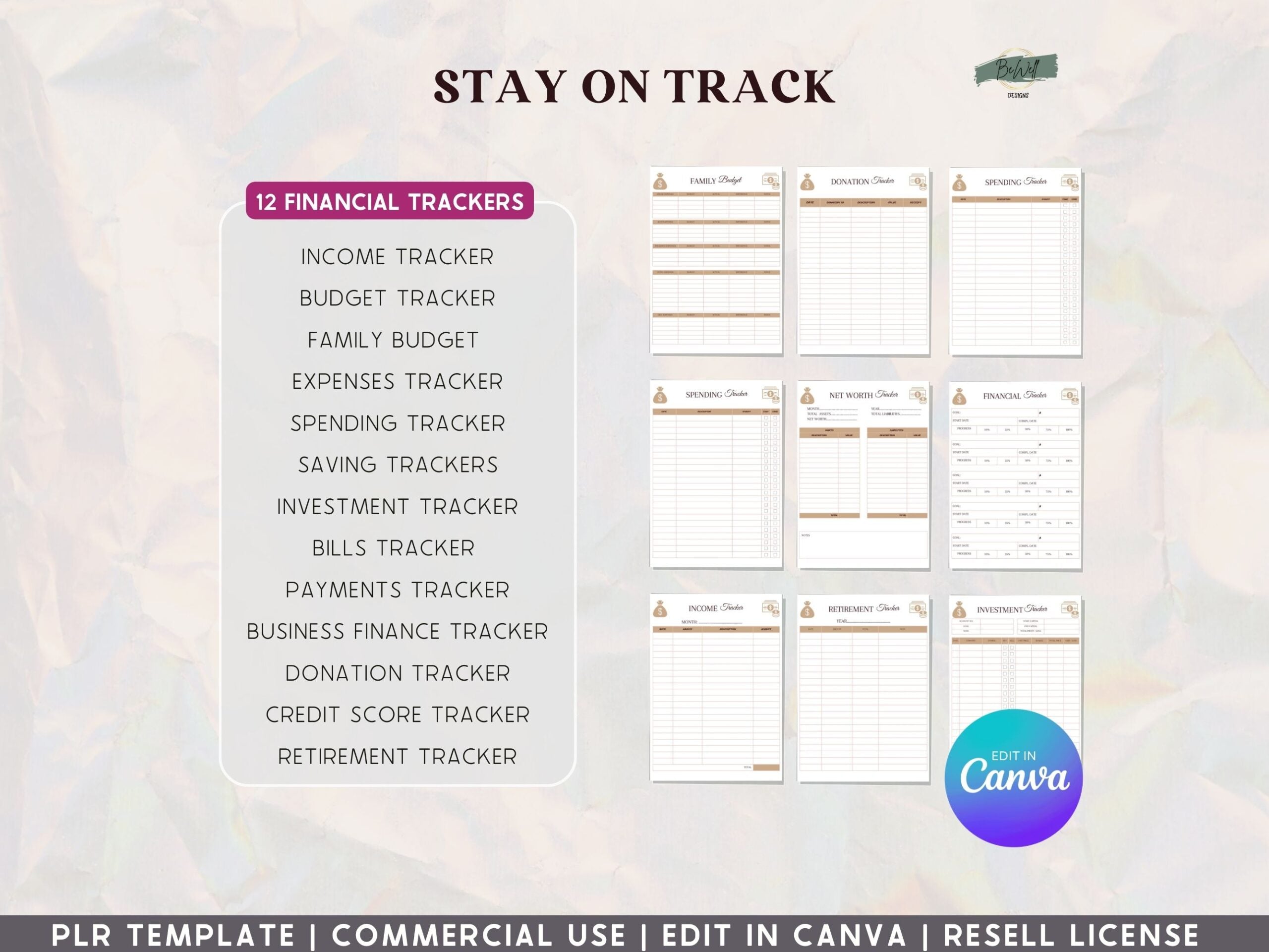 PLR Budget and Finance Planner