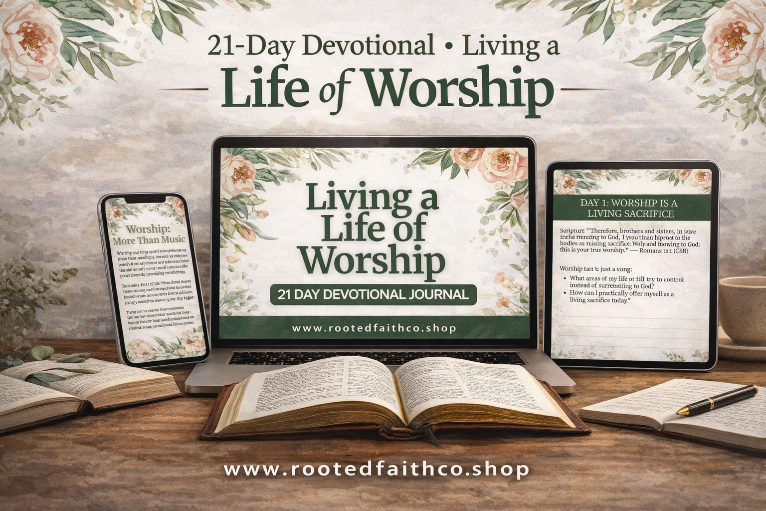 Living a Life of Worship - 21-Day Devotional To Help You Develop A Deeper, Daily Connection With God