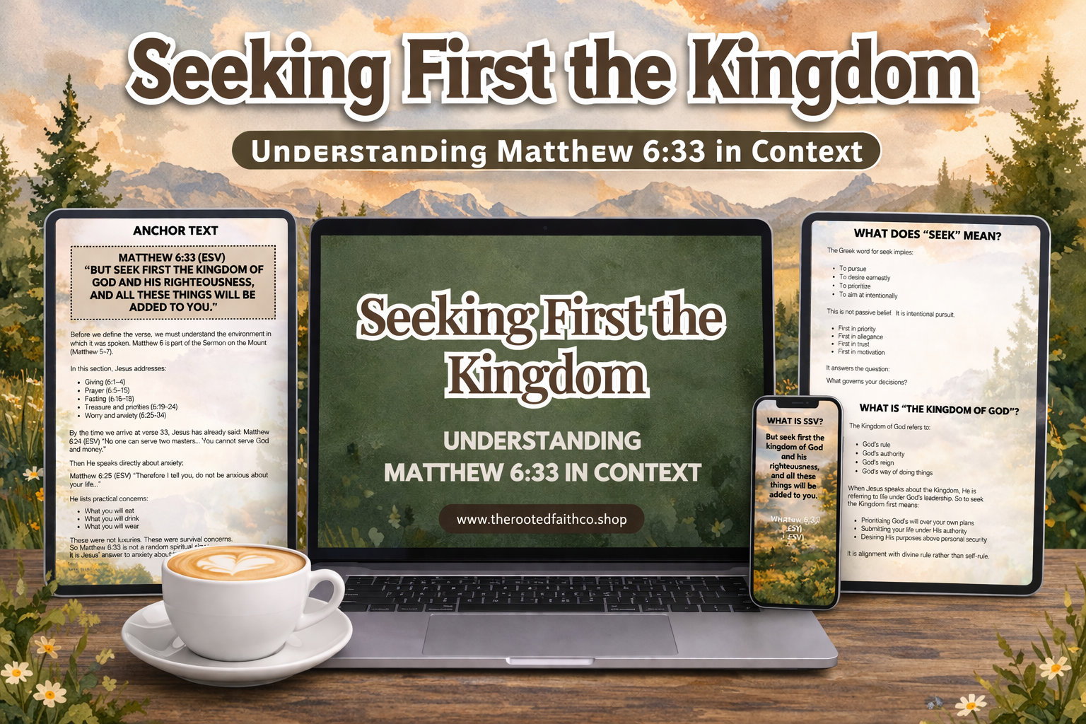 Seek First the Kingdom - A 21-Day Devotional on Trust, Alignment, and Freedom from Anxiety