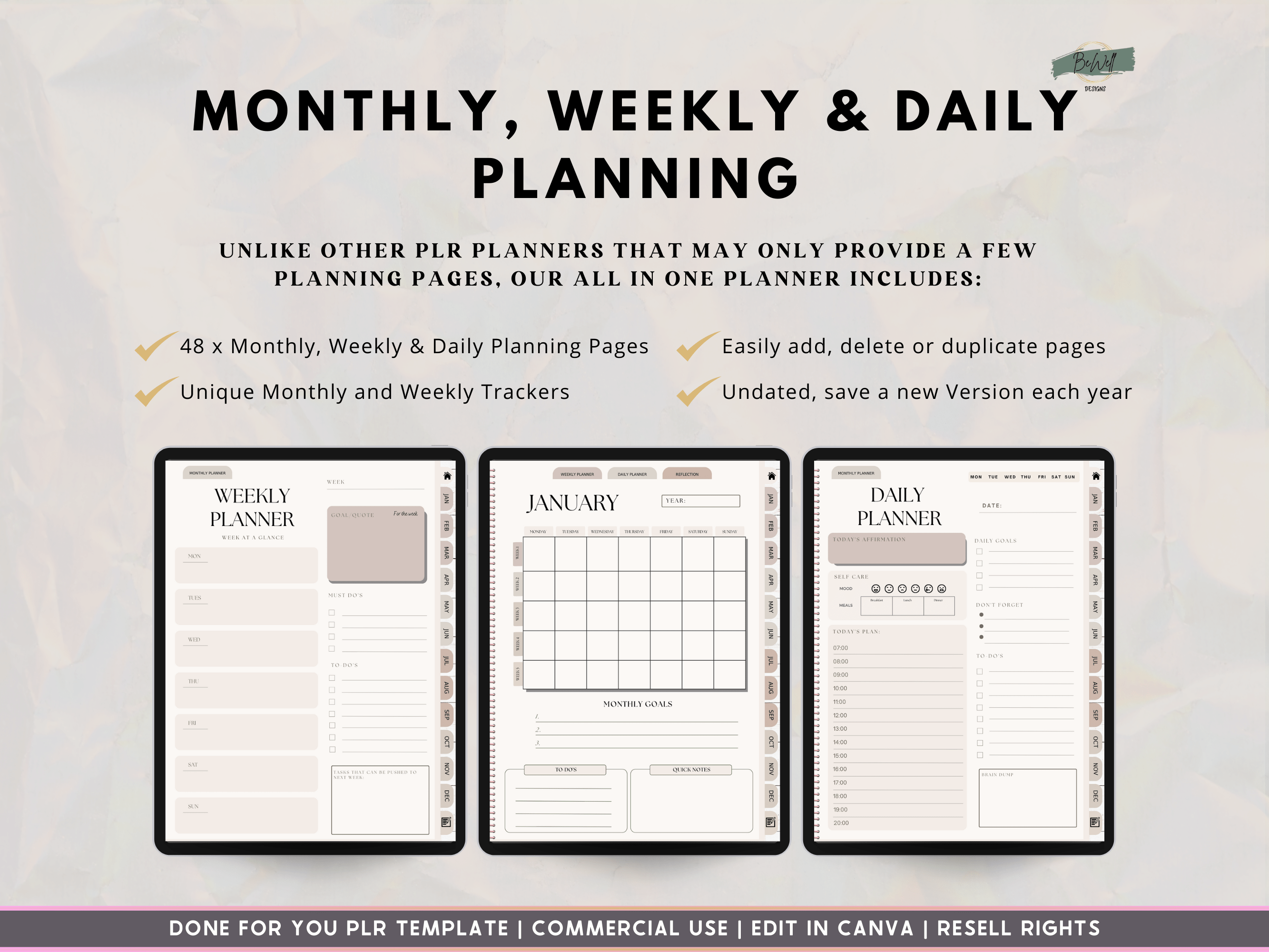 Becoming That Girl PLR Digital Planner