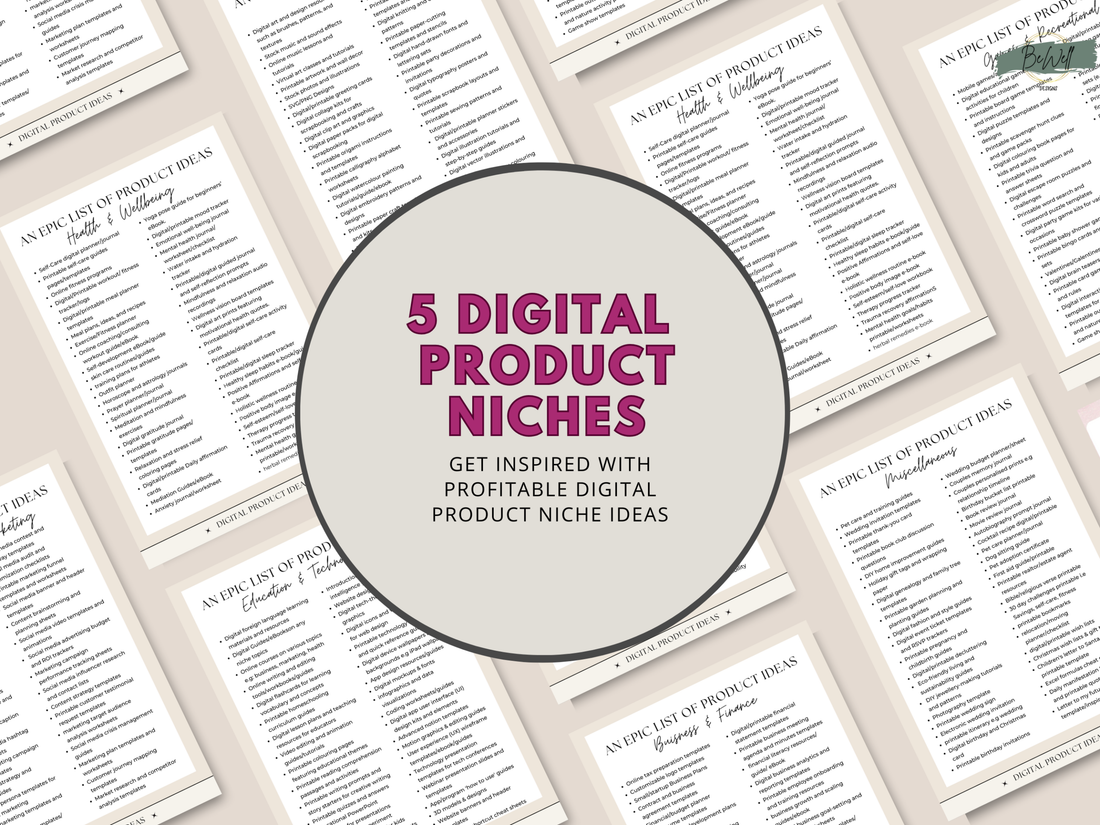 Digital Product Ideas: 300+ Digital Product Guide