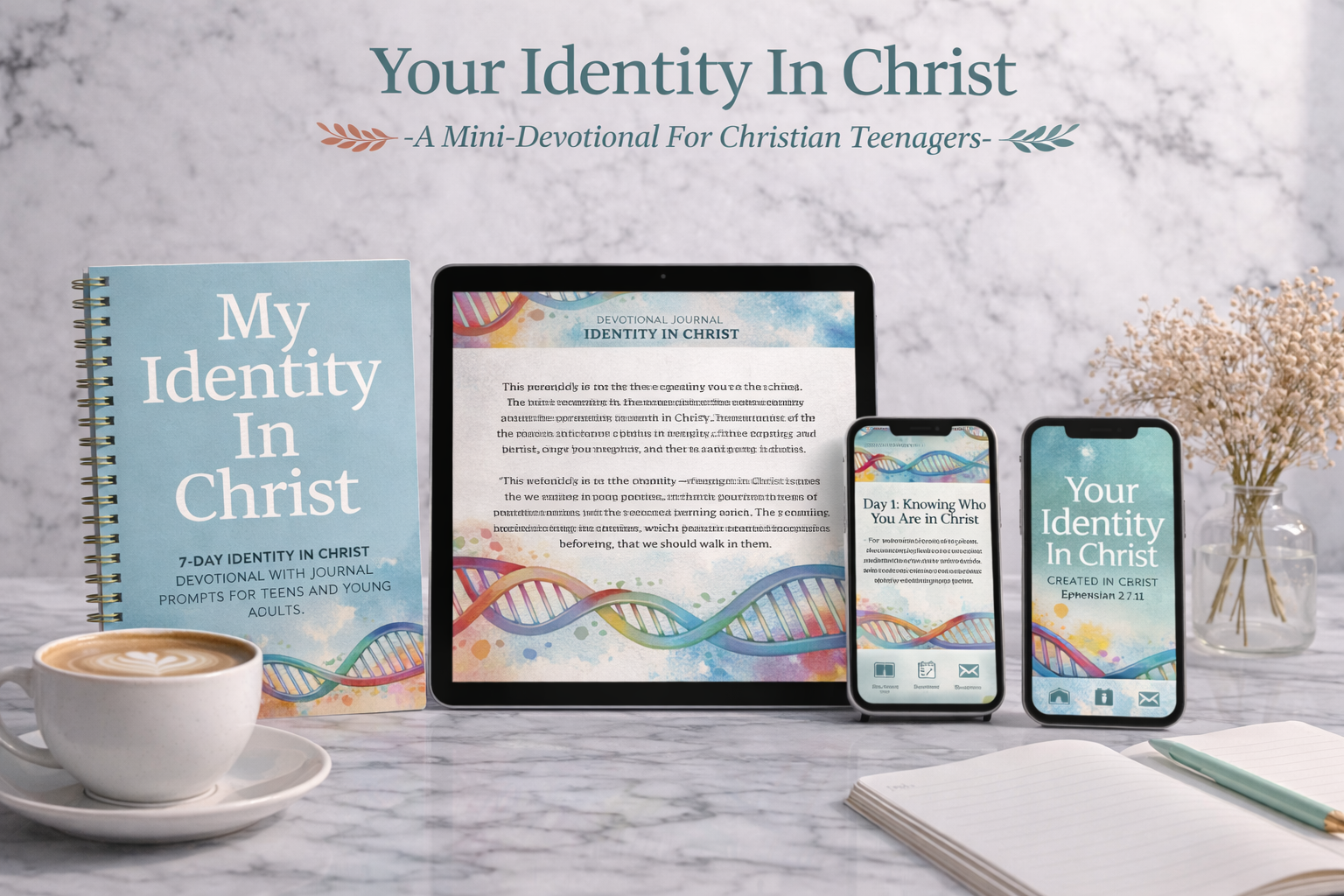 Your Identity In Christ -A  7-Day-Devotional Journal For Christian Teenagers