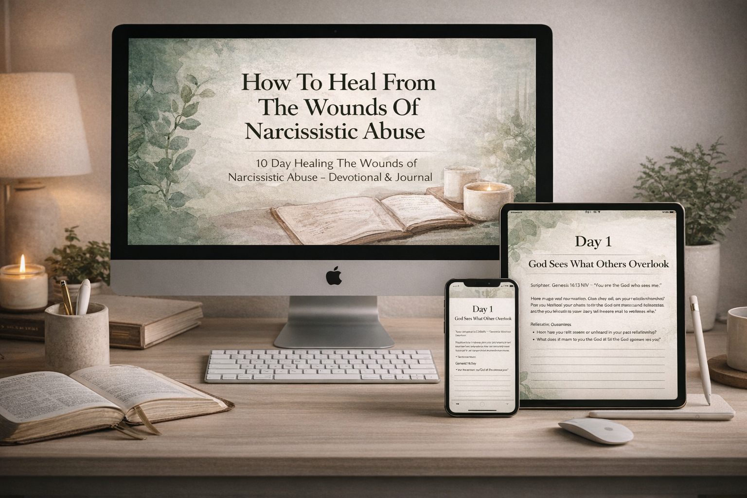 How To Heal From The Wounds Of Narcissistic Abuse - A 10- Day Devotional and Journal