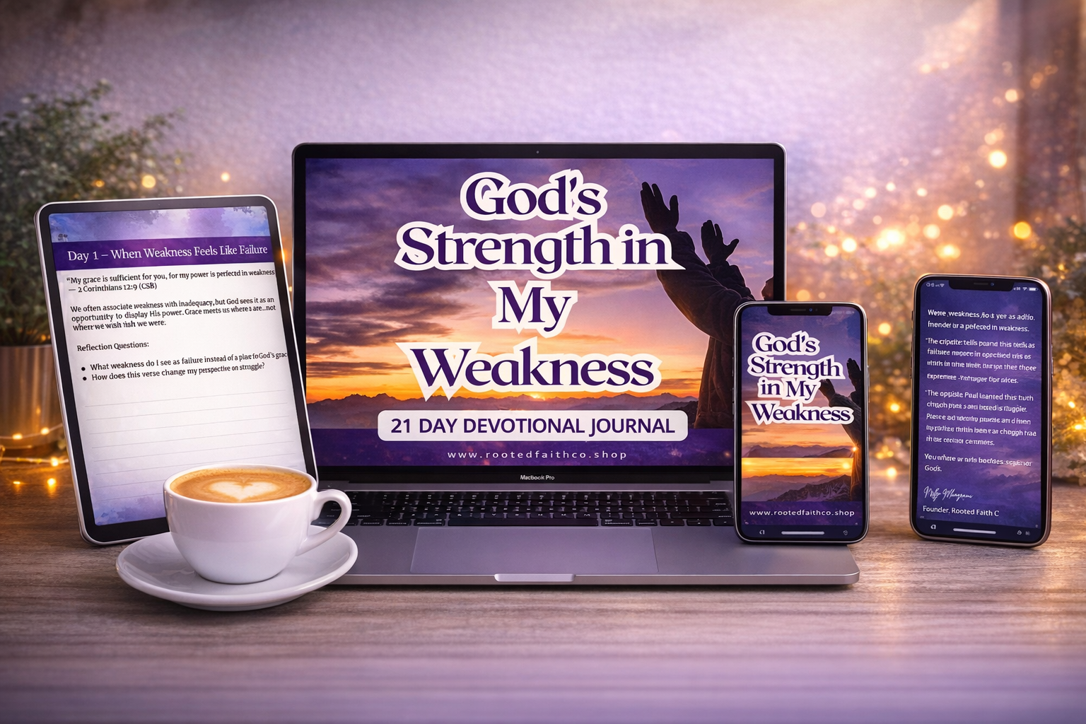 God’s Strength in My Weakness: A 21‑Day Devotional on Grace, Dependence, and Trusting God in Hard Seasons