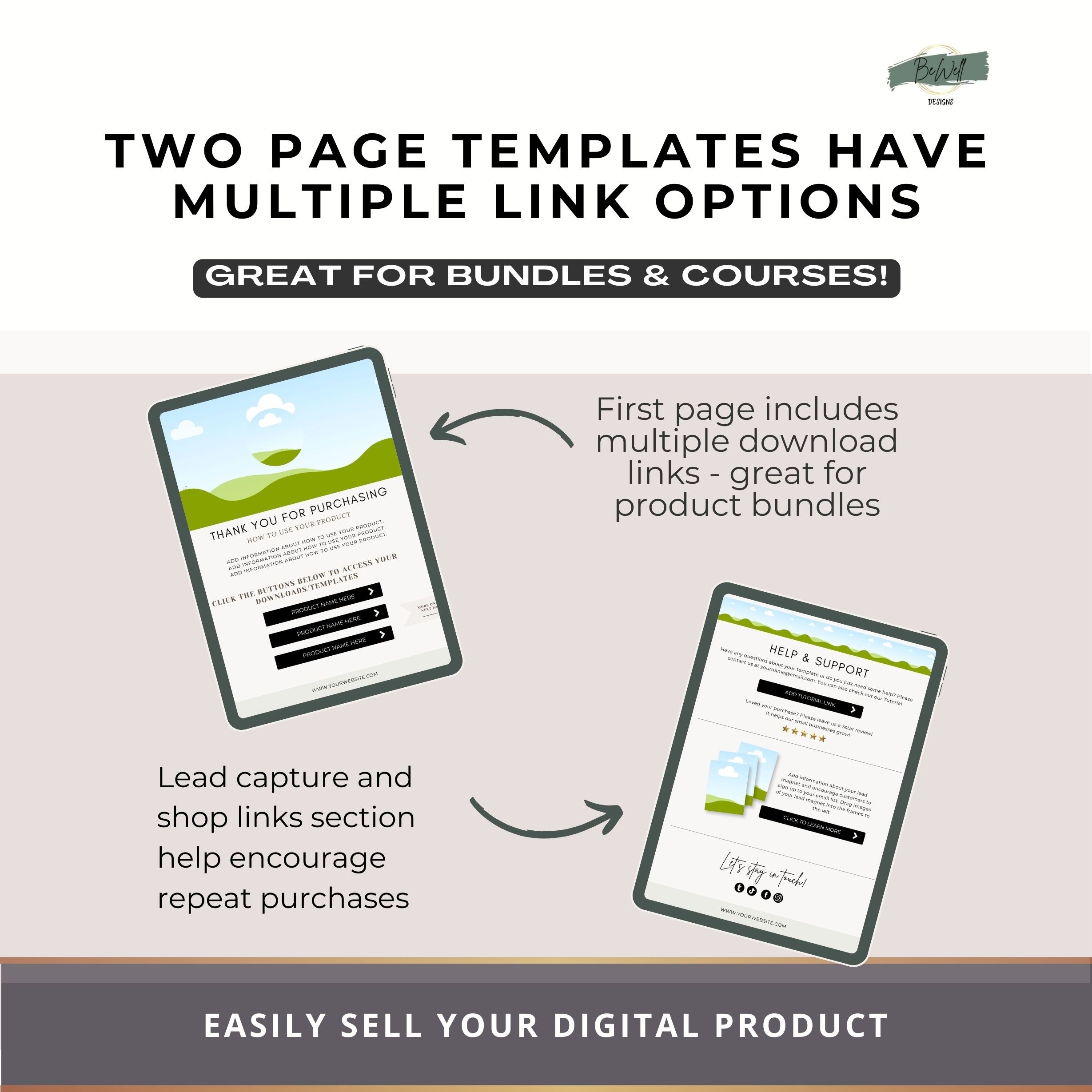 Digital Product Download PDF Template