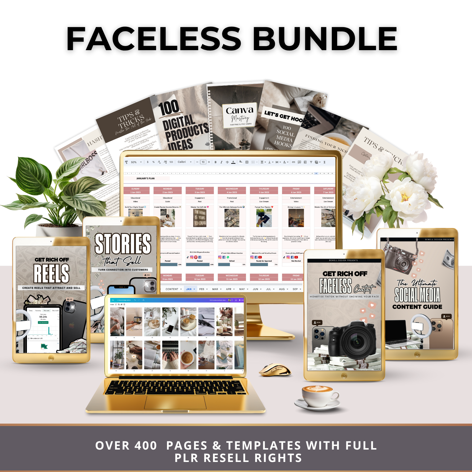 PLR Faceless Content Bundle