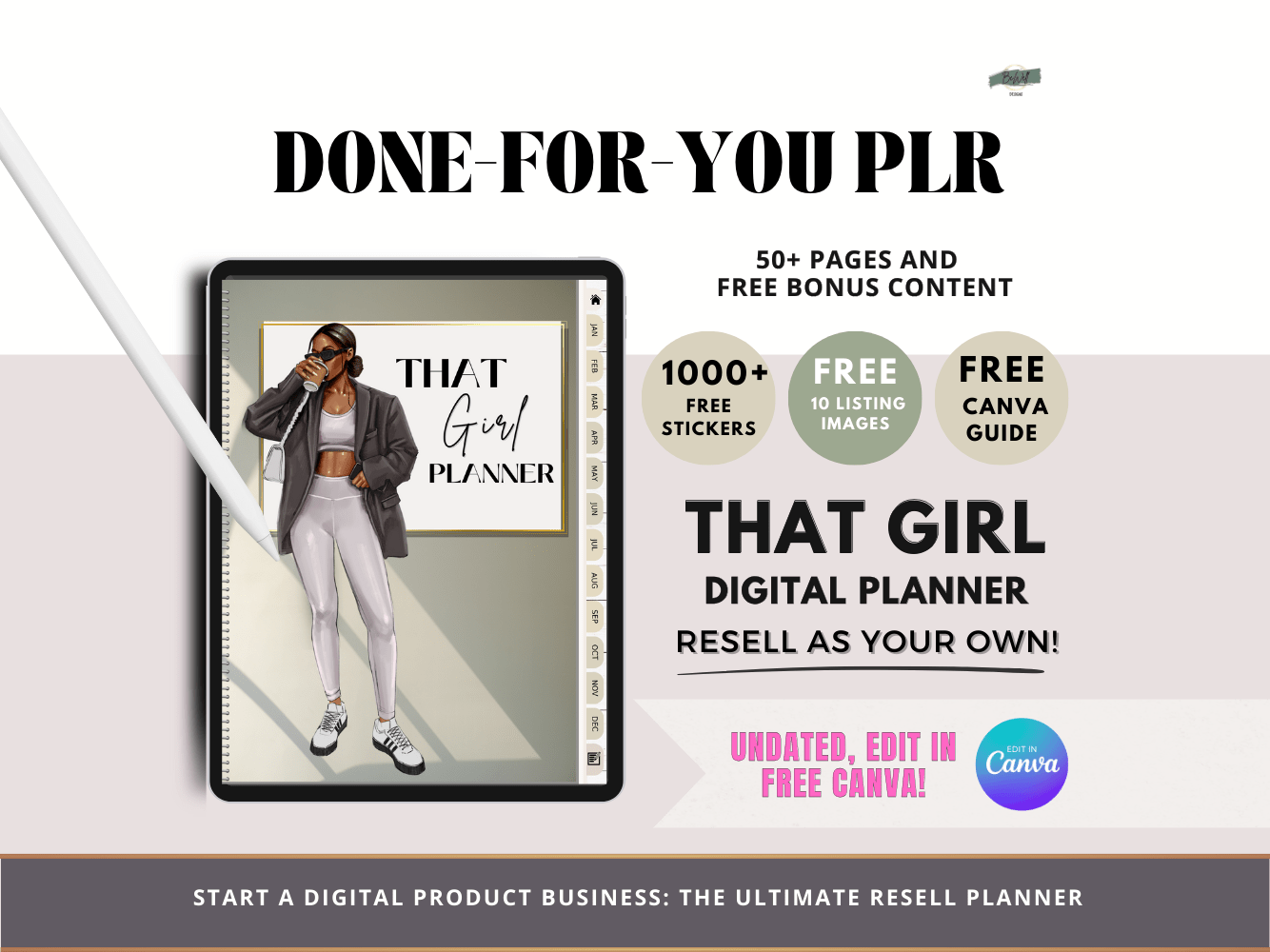 Becoming That Girl Digital PLR Planner
